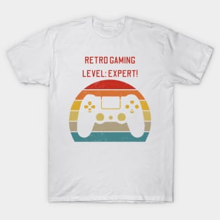 Retro Gaming Level: Expert! Retro Games Lover T-Shirt